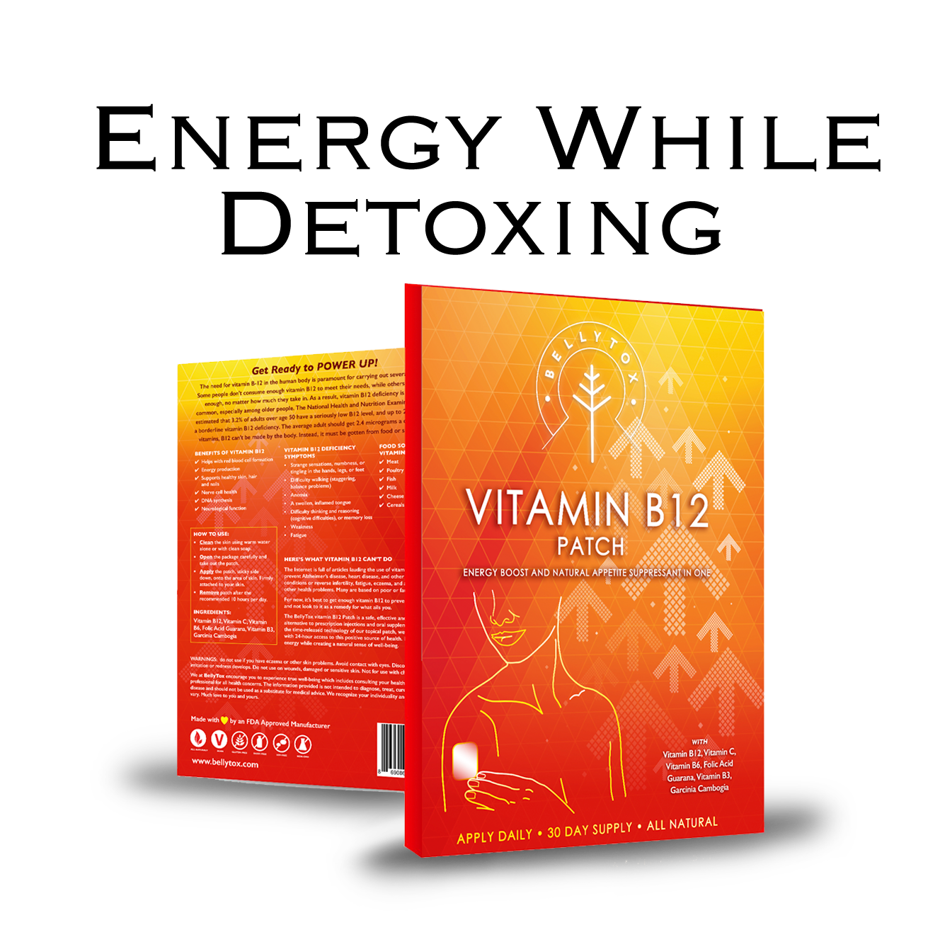 28 Day AM and PM Detox Tea + B12 Energy Patch