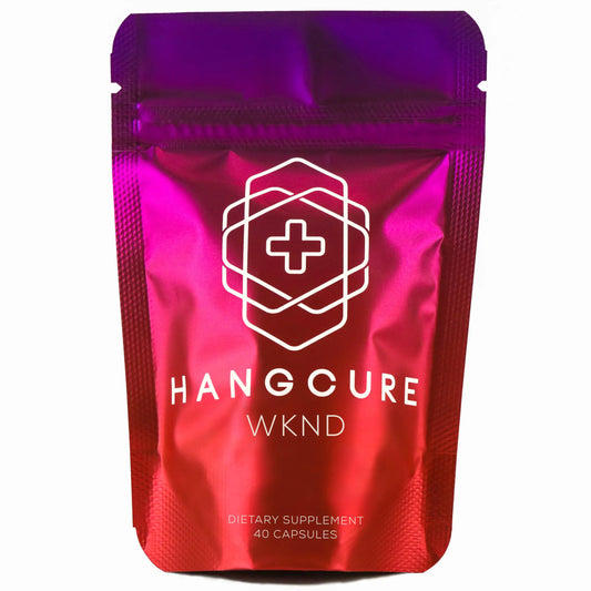 Hangcure WKND Liver Detox Supplement & Social Essentials Contains Cysteine Rosemary Leaf B-Vitamins L-Theanine (40 Capsules)