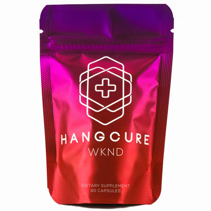 Hangcure WKND Liver Detox Supplement & Social Essentials Contains Cysteine Rosemary Leaf B-Vitamins L-Theanine (40 Capsules)
