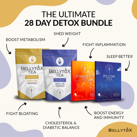 28 Day ULTIMATE Detox Bundle (AM + PM Detox Tea, B12 Energy Patch, Pillow Patch)